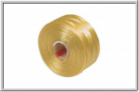 S-Lon, Size D, Beading Thread, F�delgarn, golden yellow, 1 Spule